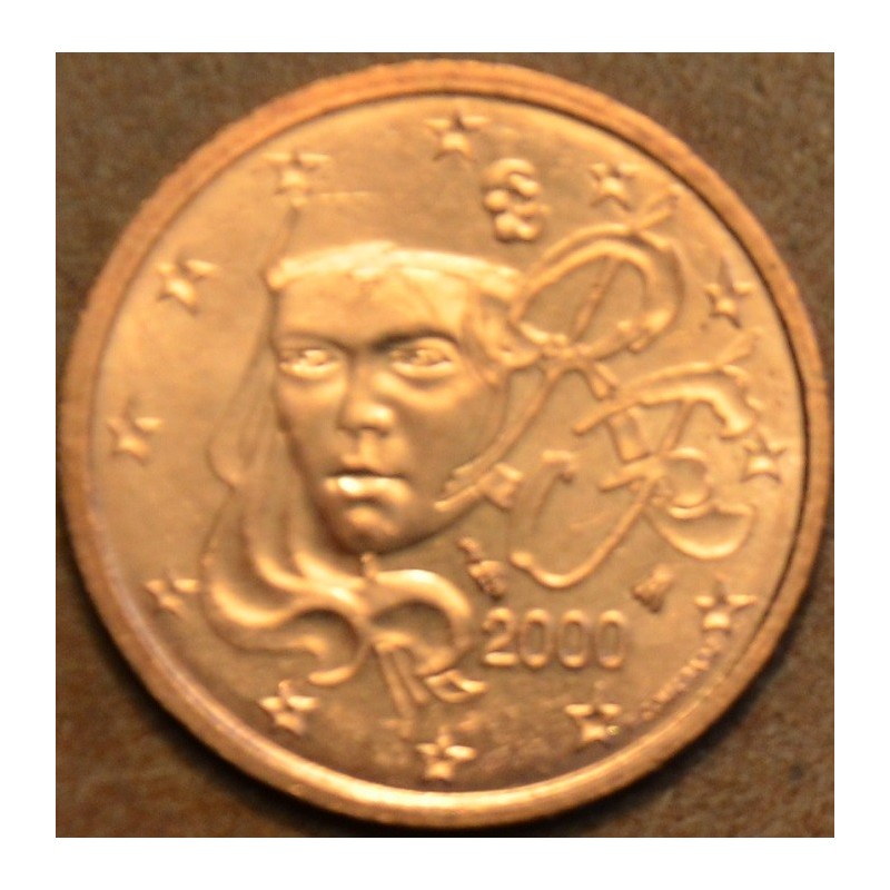 euroerme érme 2 cent Franciaország 2000 (UNC)