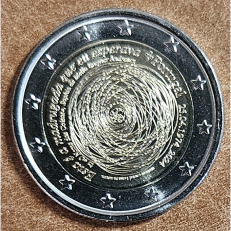 2 Euro Portugalsko 2024 - 50. výročie karafiátovej revolúcie (UNC)