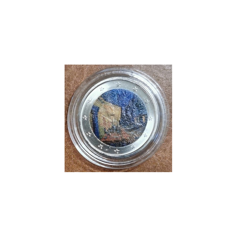 Euromince mince 2 Euro fantasy - Van Gogh a jeho diela 7. (farebná ...