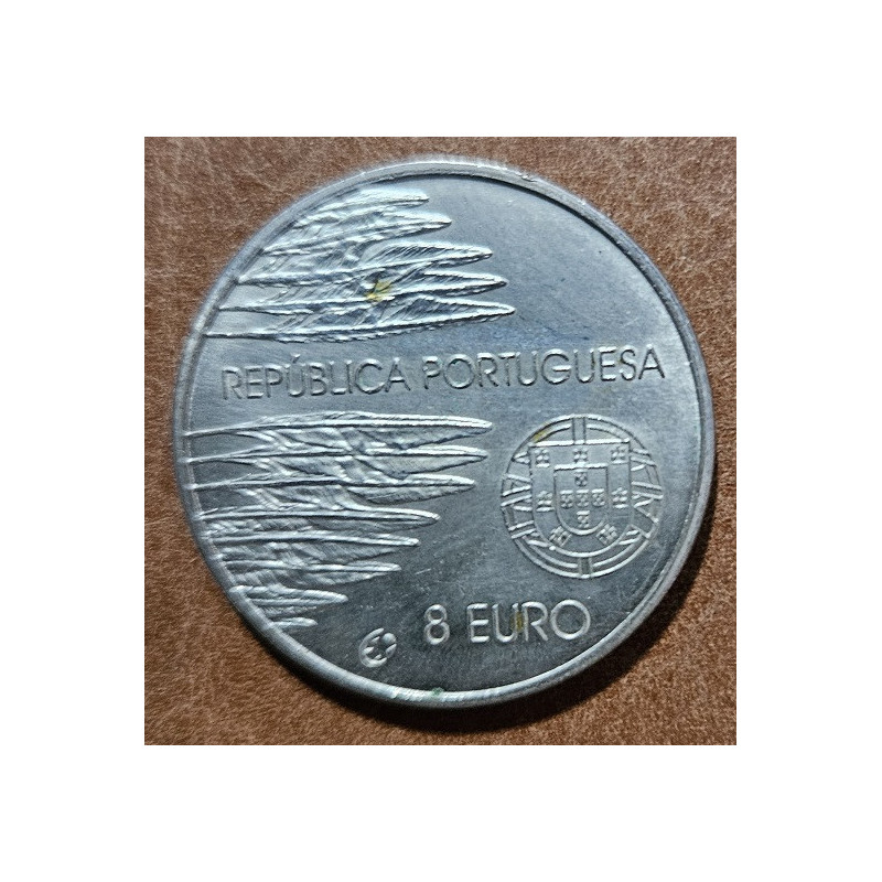 euroerme érme 8 Euro Portugália 2005 - A világháború vége (Proof)