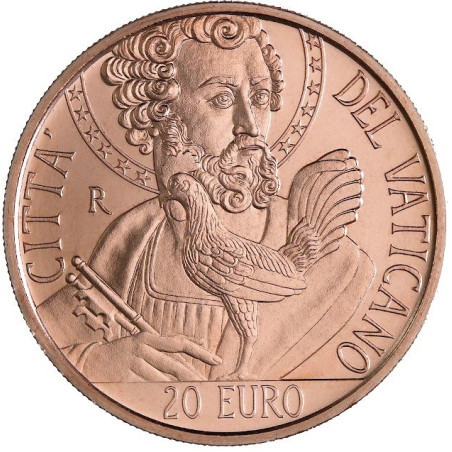 20 Euro Vatican 2024 - Art and Faith: Saint Peter and the Rooster (UNC in box)