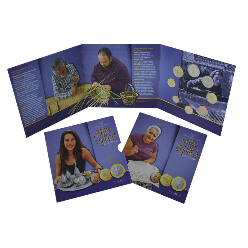 Cyprus 2024 sada 8 euromincí (BU)