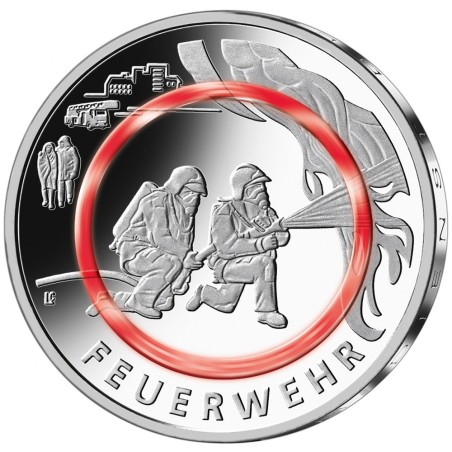 Euromince mince 10 Euro Nemecko 2023 \\"A\\" - Hasiči (UNC)