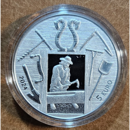 5 Euro Lettország 2024 - Az időkön át (Proof)