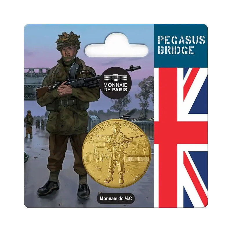1/4 Euro Franciaország 2024 - Pegasus bridge (UNC)