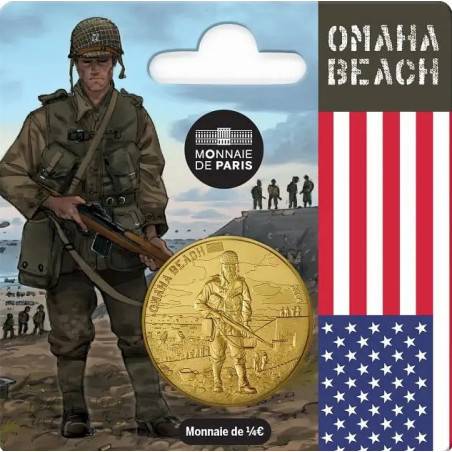 1/4 Euro Franciaország 2024 - Omaha beach (UNC)