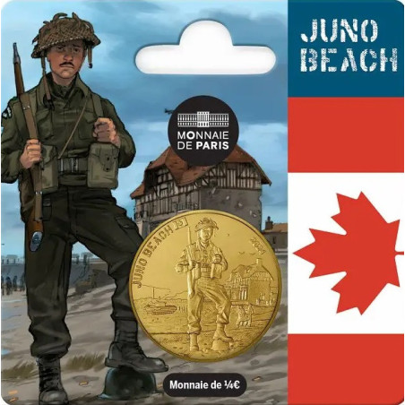1/4 Euro Francúzsko 2024 - Juno beach (UNC)