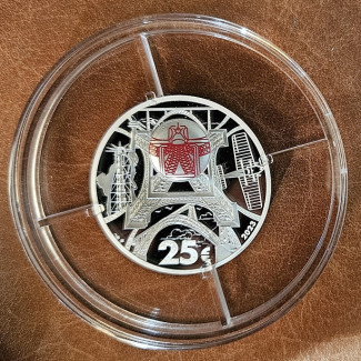 25 Euro Franciaország 2023 Gustave Eiffel NFC chippel (Proof)