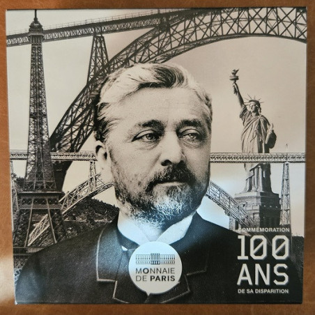 25 Euro Francúzsko 2023 Gustave Eiffel s NFC chipom (Proof)