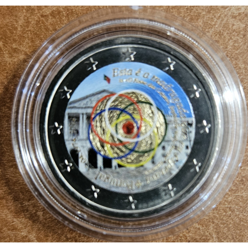 2 Euro Portugália 2024 - A szegfűforradalom 50. évfordulója IV. (színezett UNC)