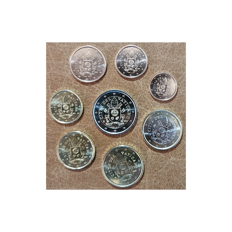 Vatikán 2024 sada 8 euromincí (UNC)