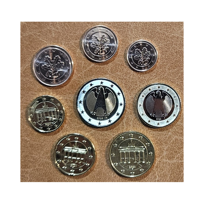 Germany 2024 "F" set of 8 coins (UNC)