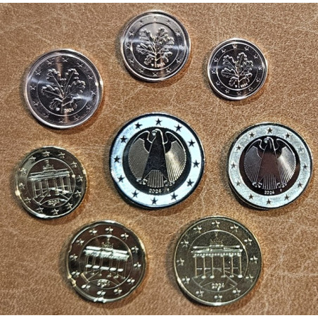 Germany 2024 "F" set of 8 coins (UNC)