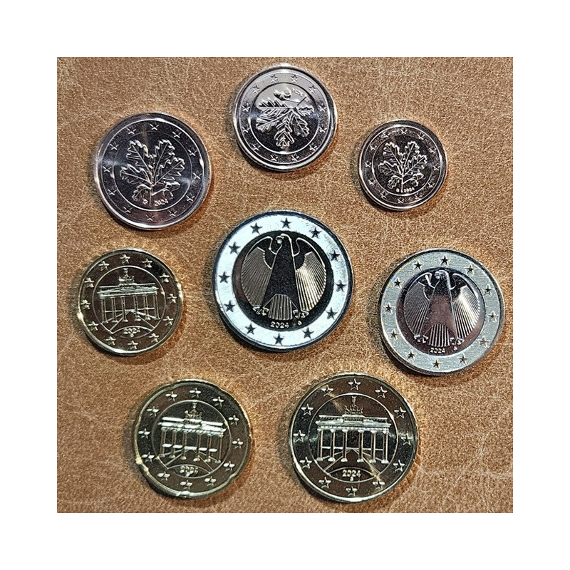 Germany 2024 "G" set of 8 coins (UNC)