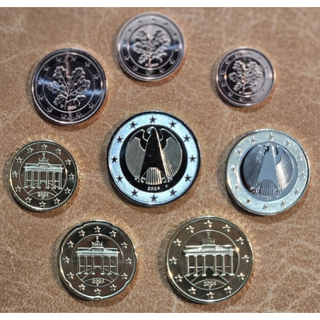 Germany 2024 "D" set of 8 coins (UNC)