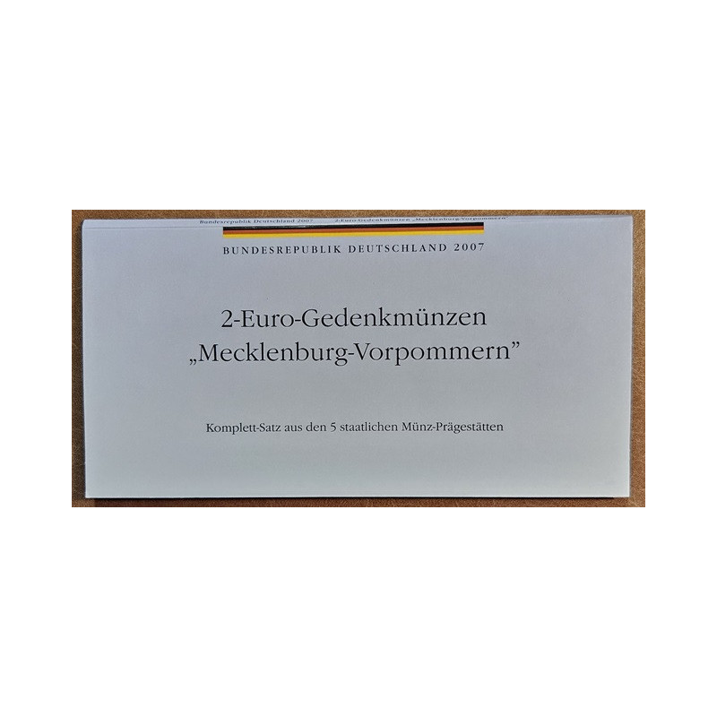 2 Euro Nemecko 2007 - Mecklenburg-Vorpommern kastély (UNC)