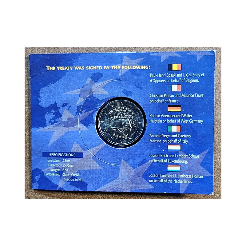 eurocoin eurocoins 2 Euro Ireland 2007 - 50th anniversary of the Tr...