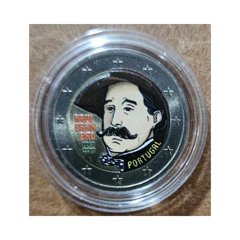 2 Euro Portugalsko 2017 - Raul Brandao V. (farebná UNC)