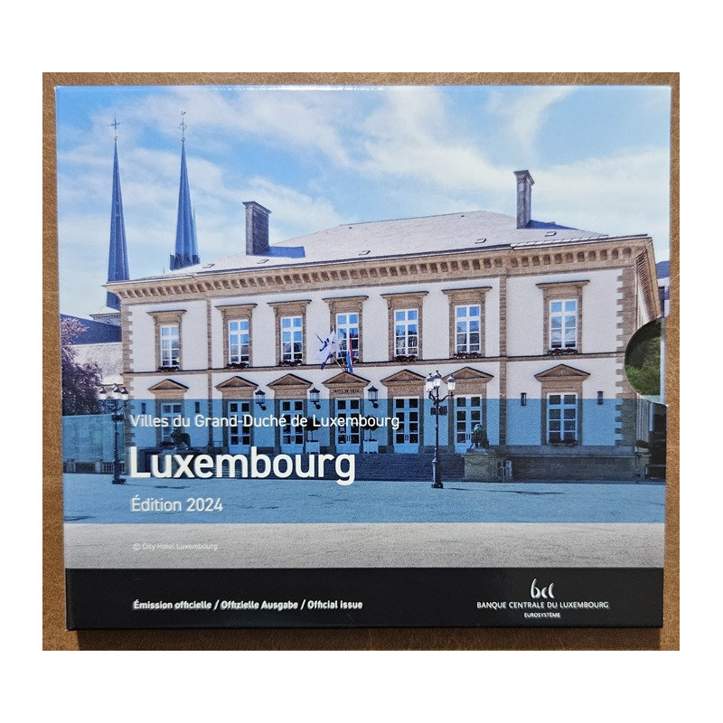 Luxembursko 2024 sada s pamätnou mincou Guillaume II. (BU)