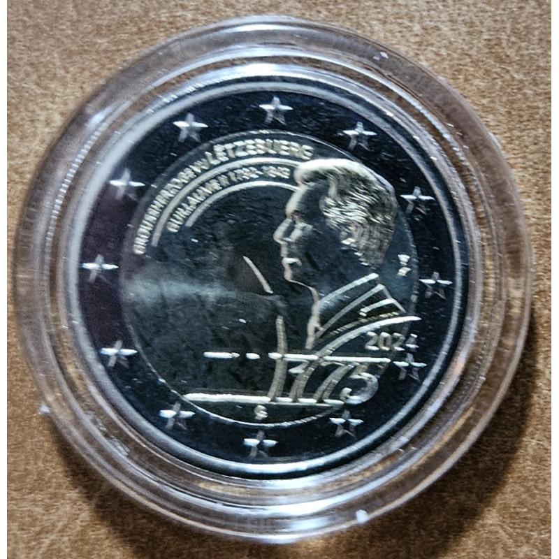 2 Euro Luxembursko 2024 - 175. výročie úmrtia veľkovojvodu Guillauma II. (foto verzia BU)
