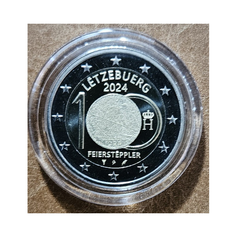 2 Euro Luxembursko 2024 - 100. výročie frankových mincí (foto verzia BU)