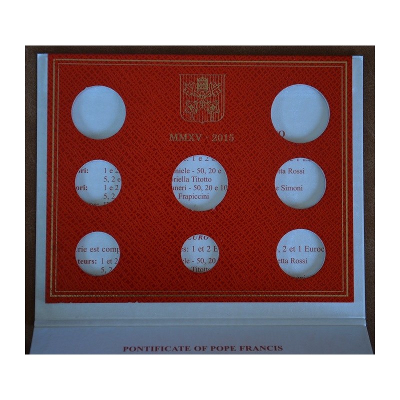 eurocoin eurocoins Cover box from Vatican 2015 BU set