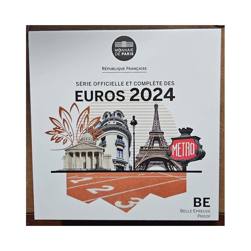 Francúzsko 2024 sada 8 mincí (Proof)