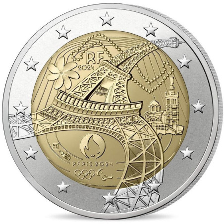2 Euro France 2024 - Olympic and Paralympic Summer Games (UNC)