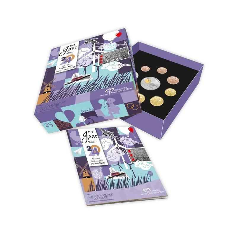 Netherlands 2024 set of 8 coins - Air (Proof)