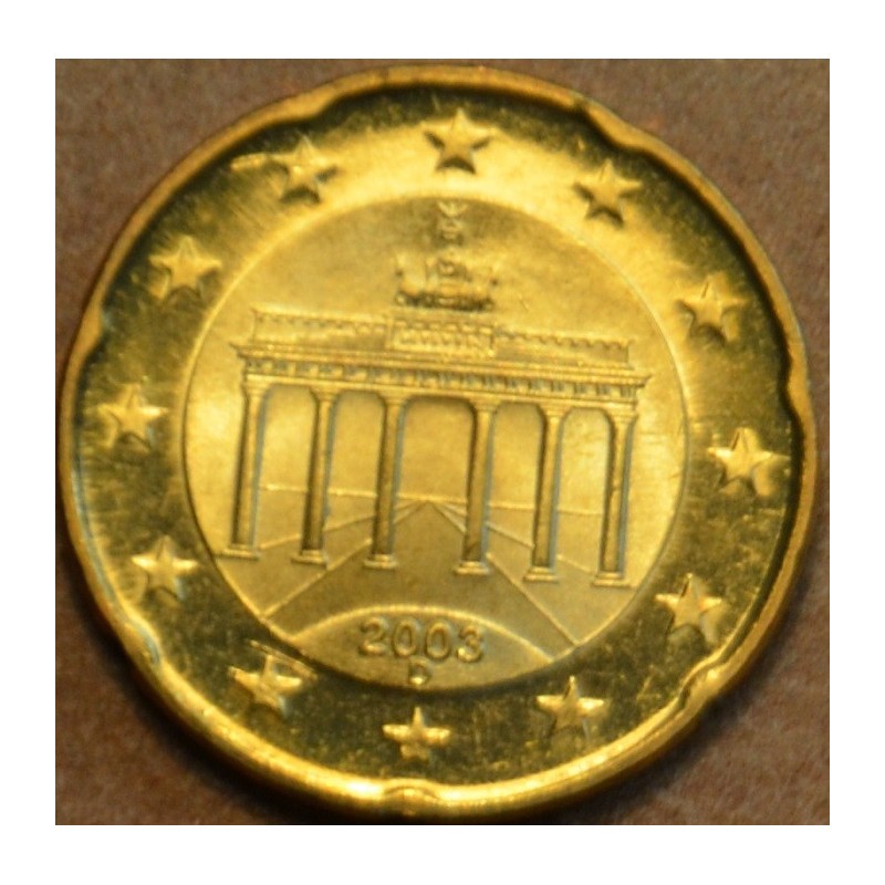 Euromince mince 20 cent Nemecko \\"D\\" 2003 (UNC)