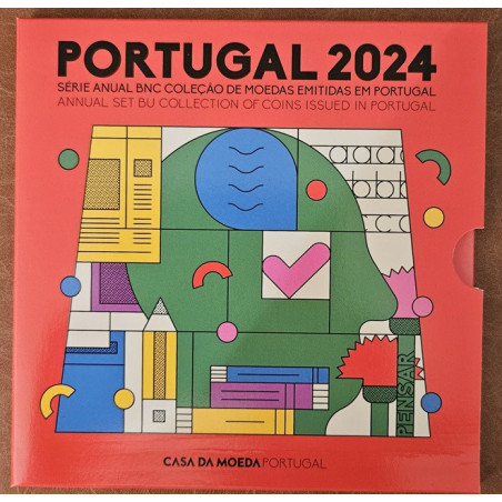 Portugalsko 2024 sada 8 mincí (BU)