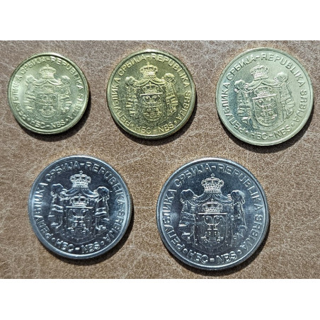 Szerbia 5 érme 2008-2009 (UNC)