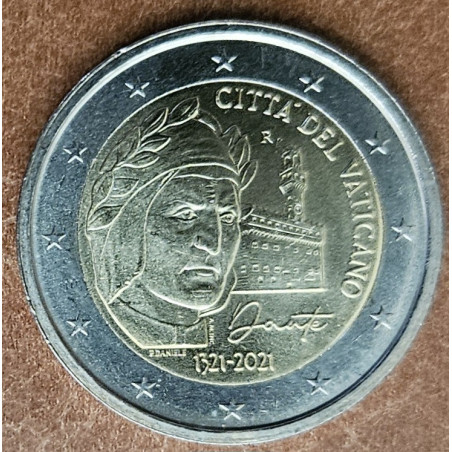 eurocoin eurocoins 2 Euro Vatican 2021 - Dante Alighieri (UNC)
