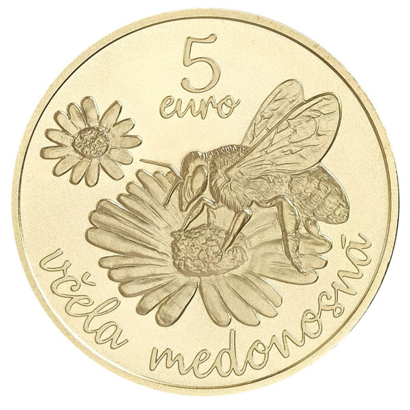 euroerme érme 5 Euro Szlovákia 2021 - Mézelő méh (UNC)