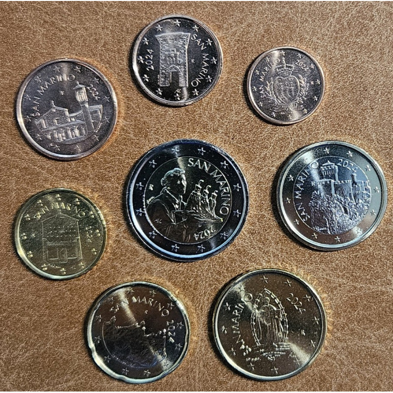 Euromince mince San Marino 2024 sada 8 mincí (UNC)
