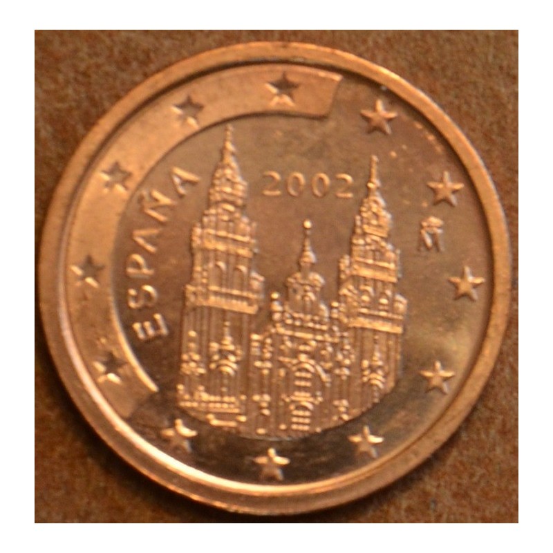 euroerme érme 1 cent Spanyolország 2002 (UNC)