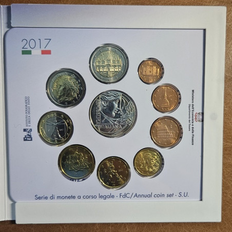 eurocoin eurocoins Italy 2017 official set with commemorative 2 Eur...