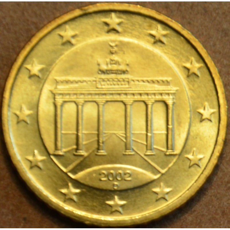 Euromince mince 50 cent Nemecko \\"D\\" 2002 (UNC)
