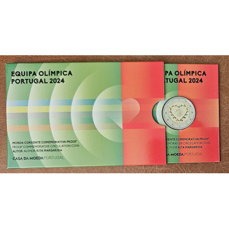 2 Euro Portugal 2024 -  Participation in the 33rd Olympic Games (Proof)