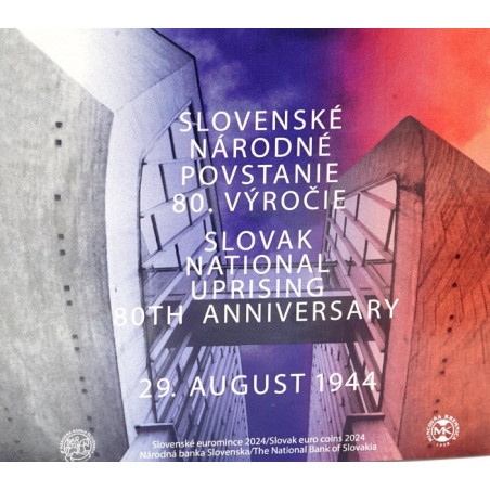 Slovakia 2024 set of 8 coins - Slovak national uprising (BU)