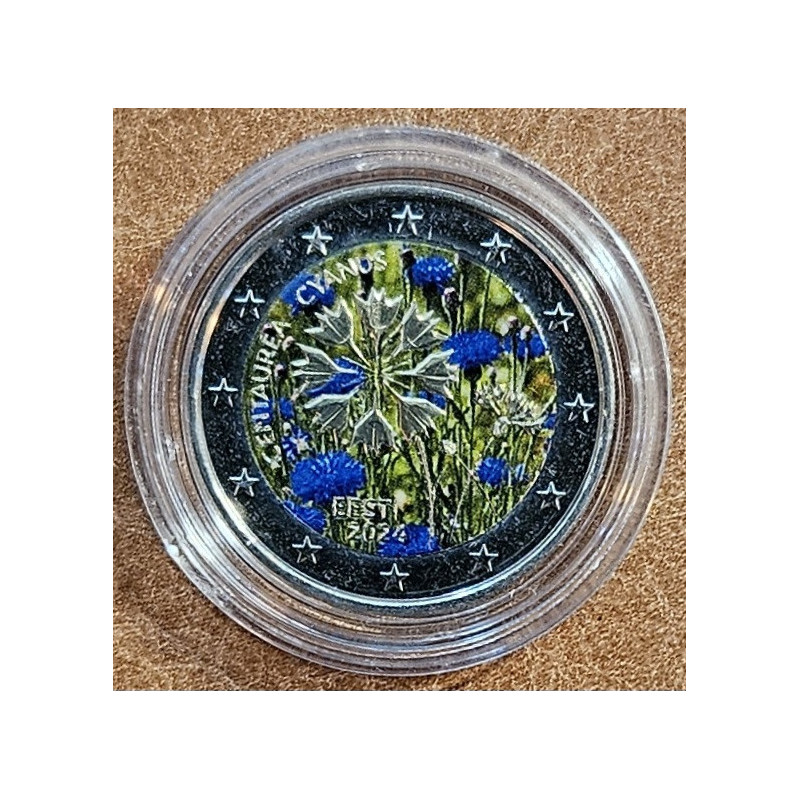 2 Euro Estónsko 2024 - Cornflower IV. (colored UNC)