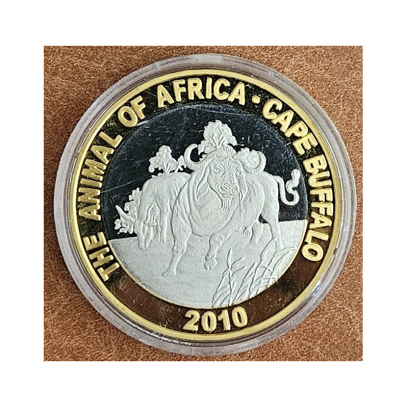 Severná Kórea 20 Won 2010 - Cape Buffalo (Proof)