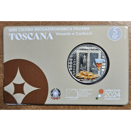 5 Euro Olaszország 2024 - Toscana: Vinsanto e Cantucci (BU)
