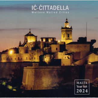 Málta 2024 forgalmi sor 2 Euro Citadela Gozo emlékérmével (BU)