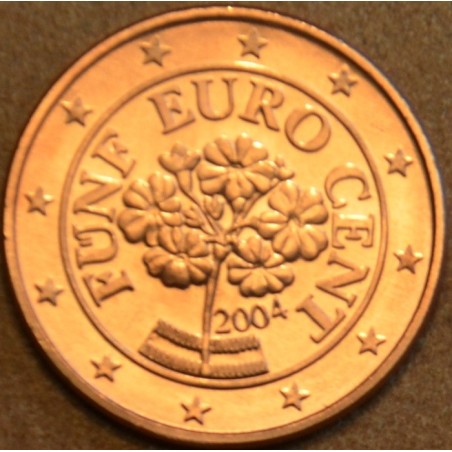 euroerme érme 5 cent Ausztria 2004 (UNC)