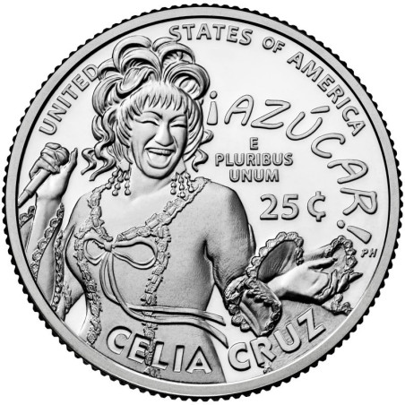 25 cent USA 2024 Celia Cruz "S" (UNC)