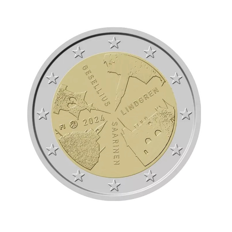 2 Euro Fínsko 2024 - Fínska architektúra (UNC)