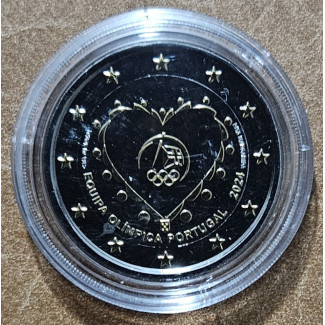 2 Euro Portugália 2024 - Portugália részvétele a 33. olimpián IV. (ruténium-arany imitáció UNC)