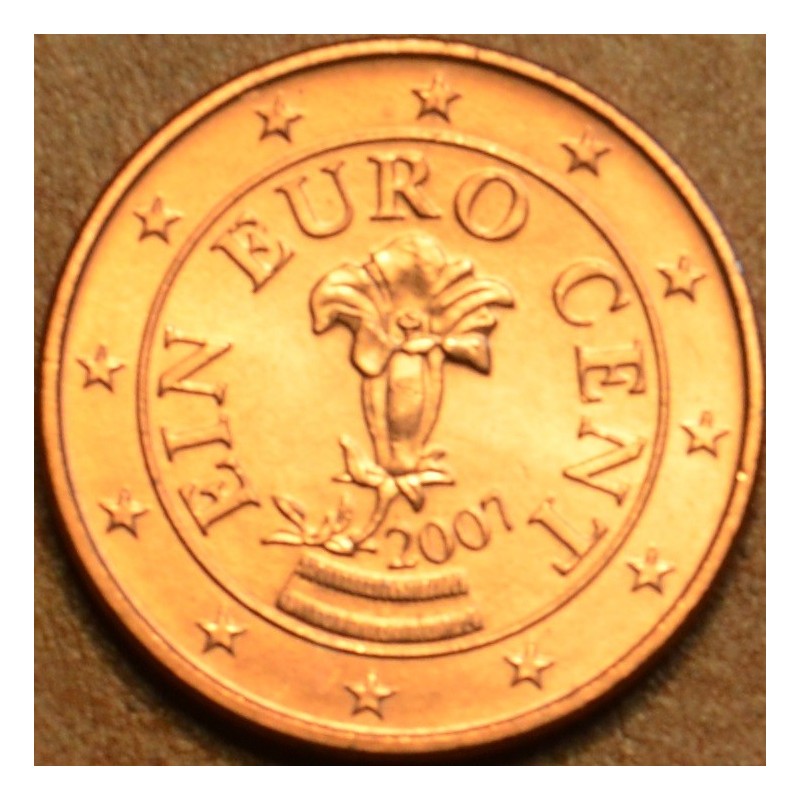 euroerme érme 1 cent Ausztria 2007 (UNC)