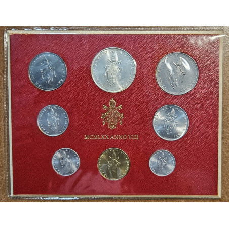 eurocoin eurocoins Vatican 8 coins 1974 (BU)